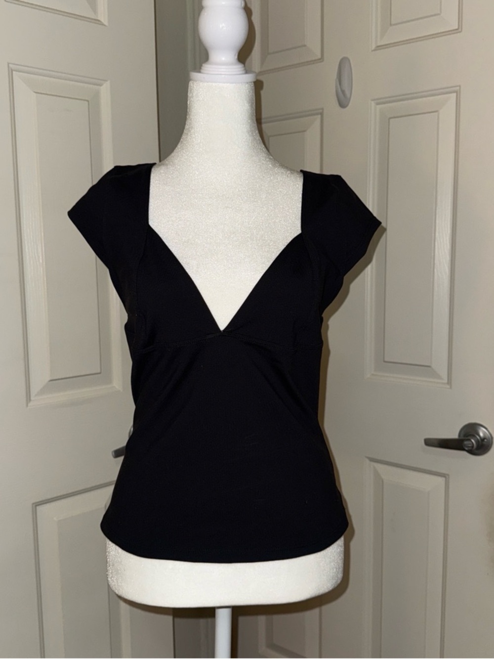 Free People Black V-Neck blouse